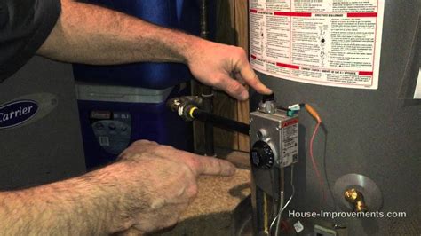 how to light a gas water heater with igniter